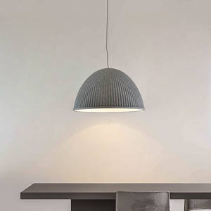 Modern Minimalist Designer Adjustable Height Round Resin <b>Pumpkin</b> Pendant <b>Light</b> with LED <b>for</b> Home Shop & Dining Room - Product Image 2