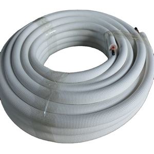 Tuyau simple ou double de cuivre de climatiseur avec l'isolation ignifuge de <span class=keywords><strong>PE</strong></span> - Product Image 1