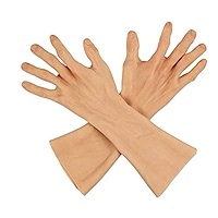 Prótesis de Silicona para Mano Femenina, Funda de Brazo Artificial con Piel Altamente Simulada, Cubre Cicatrices, Guantes para Crossdresser