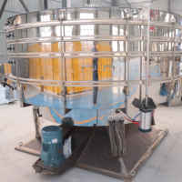 Machine de tamisage vibratoire industrielle en acier inoxydable du fabricant, tamiseur électrique, tamis vibrant pour particules de cellulose