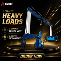 Grue portique sur pneus robuste RTG 30T 50T pour levage de conteneurs avec moteur et boîte de vitesses de qualité supérieure pour port et entrepôt