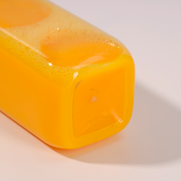 Bouteilles carrées en plastique personnalisables avec logo, 100ml-1500ml, avec bouchon à vis, pour jus, thé au lait, café et autres boissons