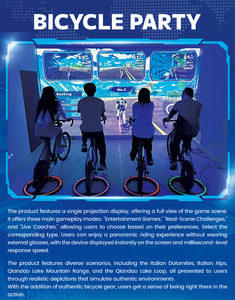 Bicicleta de Ejercicio Interactiva con <span class=keywords><strong>Avatar</strong></span> Virtual, Sensor de Movimiento en Tiempo Real, Máquina de Ciclismo para Interiores - Product Image 2