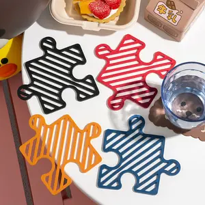 OKSILCIONE Silicone Trivet Mats pan protector table mats Silicone Heat Resistance coaster mat Kitchen Hot Dish Cup Trivet Pad