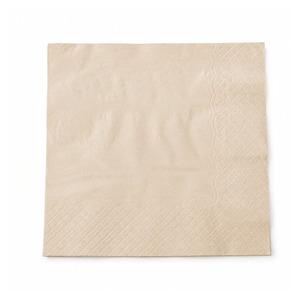 Serviettes en papier jetables 4 plis en pulpe de bambou gaufrée, imprimées sur mesure, 33x33 cm, style sac - Product Image 3