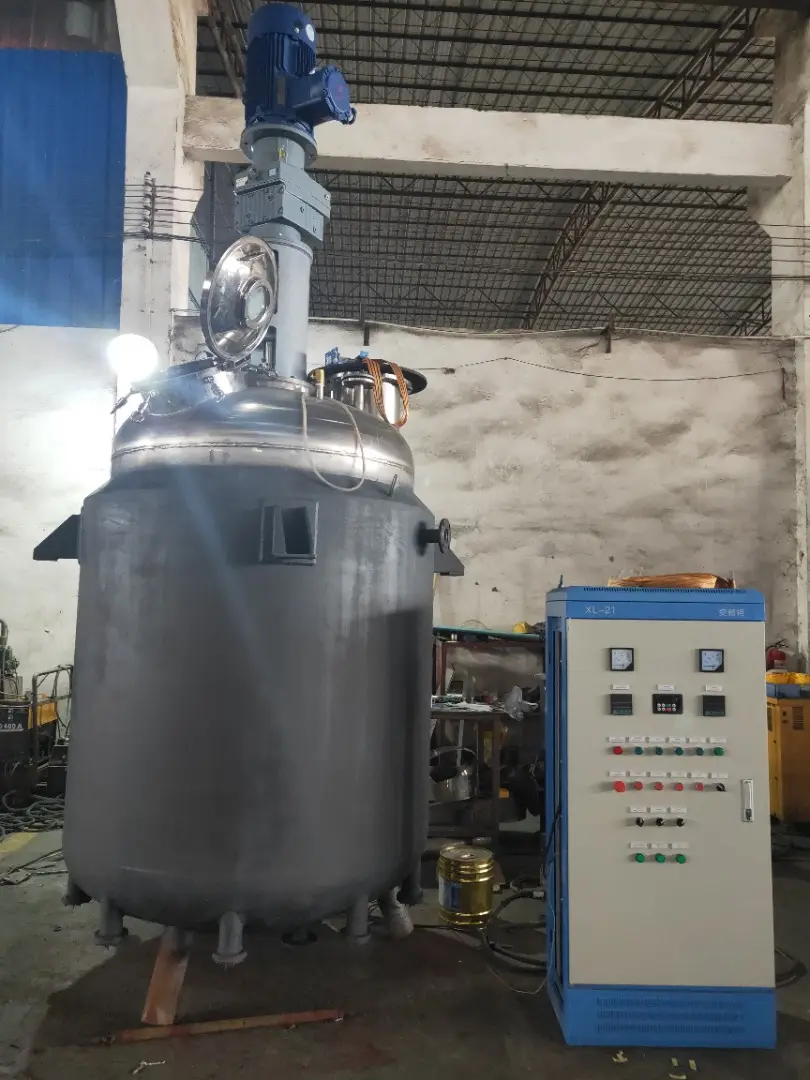 Fully Automatic Stainless Steel Jacket Mix Cosmetic Mixing Tank Tyre Sealant Liquid Tubeless Production Line Mixing Tank