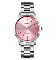 Skmei — montre à quartz de luxe en acier inoxydable pour hommes et femmes, montre-bracelet minimaliste, avec logo personnalisé, tendance, 1694/1695