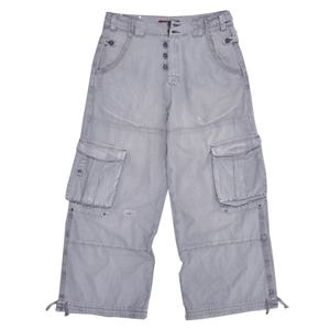 กางเกงคาร์โก้สไตล์เรโทรสำหรับผู้ชายจากผู้ผลิต OEM กางเกงลำลองทรงหลวมแบบสั่งทำพิเศษ กางเกงโอเวอร์ไซส์ผู้ชายแบบหลวมหลายกระเป๋า - Product Image 2