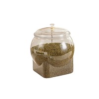 Voedselveilige luchtdichte bewaardoos met onregelmatige vorm, transparante plastic opbergdoos voor granen en ontbijtgranen, fruit- en snackpot