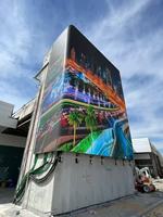 Système complet d'affichage LED publicitaire P2.6 P2.9 P3.91 P4.81, panneau LED de fond intérieur 1000mm*250mm, écran LED pour centre commercial