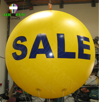 Ballon gonflable à l'hélium pour la publicité / Ballon de décoration personnalisé pour les fêtes, éclairage gonflable pour la scène