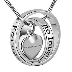 Heart Shaped Cremation Urn Jewelry Memory Relatives and Pets Pendant Necklace <strong>Rings</strong> for <strong>Ashes</strong> <strong>Keepsake</strong> - Product Image 4