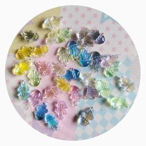 Brillant méduse résine Flatback breloques Mini autocollants pour Nail Art bricolage Scrapbook accessoires - Product Image 1