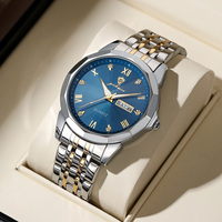 Montre pour homme Gohuos 8811, marque de mode originale, quartz, étanche, lumineuse, en acier inoxydable, avec calendrier, boîte