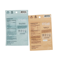 Sachet souple en plastique à trois soudures, pochette verticale personnalisée avec fermeture éclair, sac d'emballage à fond plat, prix de gros