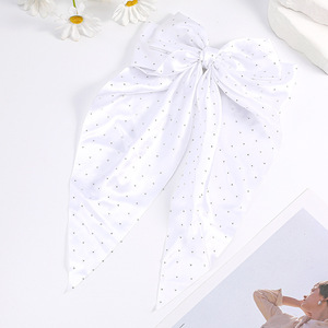 Barrettes à cheveux MIO à double couche avec nœud papillon et strass brillants, barrettes à cheveux douces à nœud papillon pour femmes, décoration de cheveux pour fête - Product Image 4