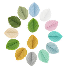 Kovict Trung Quốc Nhà Sản Xuất Mũi Tên Leaf Shape Silicone Hạt BPA Free Bé Mọc Răng Hạt - Product Image 5