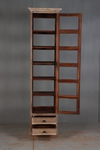Premium Contemporary <b>Wooden</b> Display Rack and <b>Bookcase</b> Storage Shelf for Modern Home Office Living Room Stylish Interior Decor - Product Image 4