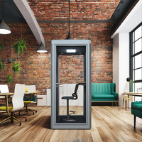 Cabine téléphonique UNIBOOTH en aluminium robuste, insonorisation 30 dB, normes ISO 23351 et ASTM-E84, ignifuge, montage rapide, pour salle de formation, hall d'entrée, OEM ODM