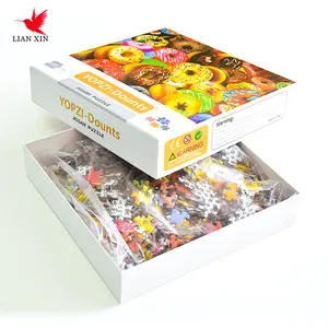 Professional Custom Printing 500-1000 Piece Jigsaw Puzzle DIY Logo PVC Paper Puzzle for Kids & Adults