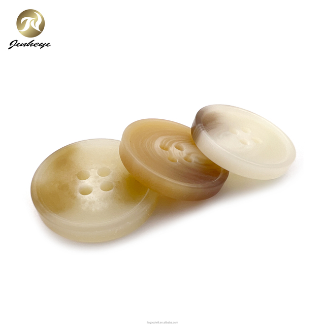 Resin 4-Hole Round Flatback Classic Garment Buttons in Variety Colors for Clothing Coats Shirts