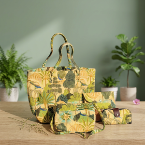 Custom Floral Print Nylon Zipper Tote <b>Bag</b> Two Straps Large Capacity Foldable Shoulder Vintage <b>Bucket</b> <b>Bag</b> Travel Daily Use <b>Women</b> - Product Image 6