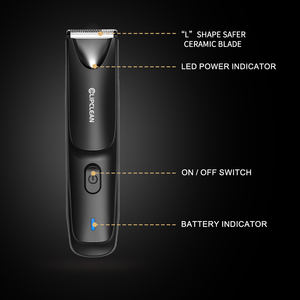 Impermeable recargable <span class=keywords><strong>ingle</strong></span> y púbico con LED pelo afeitadora Bikini eléctrico masculino depilación maquinilla de afeitar cuerpo recortador - Product Image 3