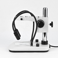 Support de poteau de microscope Offre Spéciale avec lumières LED blanches à double col de cygne