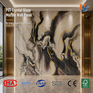 Waterproof PVC Marble Wall Panel UV Marble Marble Sheet for Commercial Wall <strong>Board</strong> Panels Decorative Wall Cladding Panels - Product Image 1