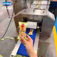 Ligne de production de biscuits sandwichs clé en main Skywin avec machine d'emballage en flux continu
