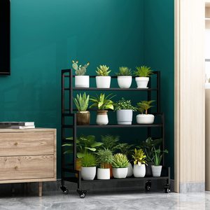 <span class=keywords><strong>Support</strong></span> à plantes en métal à 3 niveaux pour balcon de jardin, salon, plusieurs plantes en pot, échelle pour plantes, table - Product Image 5