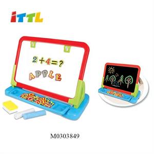 กระดานวาดภาพสไตล์ใหม่ <span class=keywords><strong>2</strong></span> in 1 เด็กเรียนรู้กระดานเขียนสีขาวดําของเล่นพร้อมขาตั้ง - Product Image 5