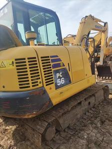 Excavatrice Komatsu PC56 d'occasion de 5 tonnes en bon état, mini-excavatrice industrielle, matériel de Chine à vendre - Product Image 3