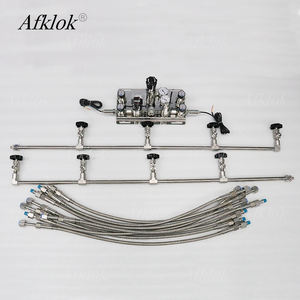 Laboratuvarlar için çift taraflı yarı otomatik yüksek basınç regülatörü azot helyum gazı kaynağı değiştirme manifoldları kontrol paneli - Product Image 4