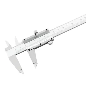 Calibradores Vernier de acero inoxidable de alta precisión 0-15-200-300mm diámetro interior círculo exterior herramienta de medición de precisión