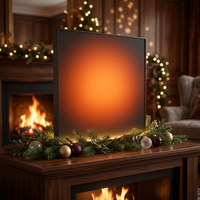 Boîte à lumière LED en aluminium LUZ Art Deco avec cadre artistique rétroéclairé effet lever/coucher de soleil pour la décoration intérieure