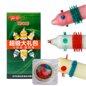 Sáu hình Spike cao su bao cao su Silicone bao cao su cho nam giới quan hệ tình dục sản phẩm cho cặp vợ chồng quan hệ tình dục bán buôn