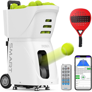 Máquina Lanzapelotas de Pádel Ergonómica y Ligera con Control por Aplicación, Lanzador de Tenis de Alta Capacidad, Sistema de Servicio Automático - Product Image 1