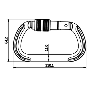 Mosquetón de aluminio 25kn, hecho a medida, en forma de o, bloqueo de tornillo de aleación - Product Image 3