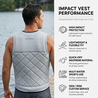 Gilet de protection en néoprène personnalisé pour adultes, unisexe, avec protection en mousse PVC pour le surf, le wakeboard, les motomarines et les jet-skis