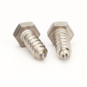Tornillos para Madera Totalmente Roscados de Dientes Gruesos, Cabeza <span class=keywords><strong>Hexagonal</strong></span> de Acero Inoxidable, Autoperforantes, Clase 6, Métricos - Product Image 3