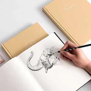 Acquerello bianco stampa album <span class=keywords><strong>da</strong></span> disegno per il disegno con copertina rigida carta Kraft con pagine bianche all'ingrosso Custom <span class=keywords><strong>Van</strong></span> <span class=keywords><strong>Gogh</strong></span> notebook - Product Image 6