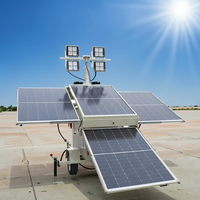 Tour d'éclairage solaire mobile écologique à LED pour situations d'urgence, livraison gratuite