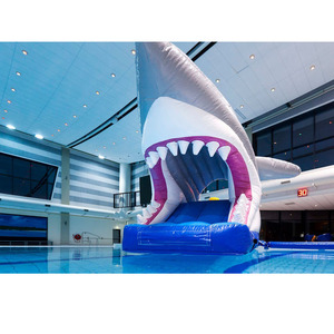 Toboggan <span class=keywords><strong>gonflable</strong></span> personnalisé en forme de dauphin pour piscines pour enfants et piscines de jardin - Product Image 2