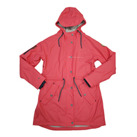 Imperméable long léger en PU avec logo personnalisé, certifié BSCI, pour femmes et hommes, avec capuche, imperméable, pour l'extérieur