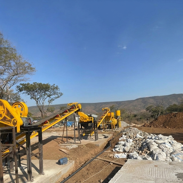 Small Complete Gold Processing Plant Motor and PLC Core Components Gold Rock Processing Equipment