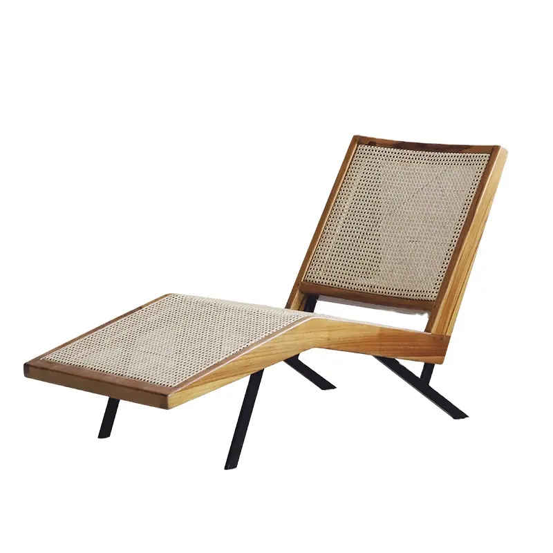 Скандинавский диван-стул из ротанга для гостиной, Плетеный Императорский наложник, ТАТА, современный простой деревянный стул из ротанга для отдыха