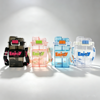 Bouteille d'eau portable anti-fuite avec sangle réglable pour les sports de plein air et les voyages