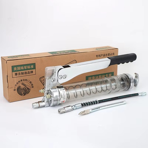 Nouveau produit : Pistolet à graisse manuel haute pression 600CC/900CC, pompe <span class=keywords><strong>brevet</strong></span>ée à double engrenage pour un travail réduit, pistolet d'injection d'huile - Product Image 4