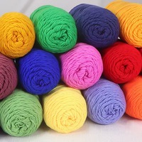 200g Benang Rajut Akrilik Katun 5 Lovers Buatan Tangan, Benang Mewah untuk Syal/Sweter, Pewarnaan Ramah Lingkungan, Bahan Daur Ulang, DIY untuk Merajut/Menjahit